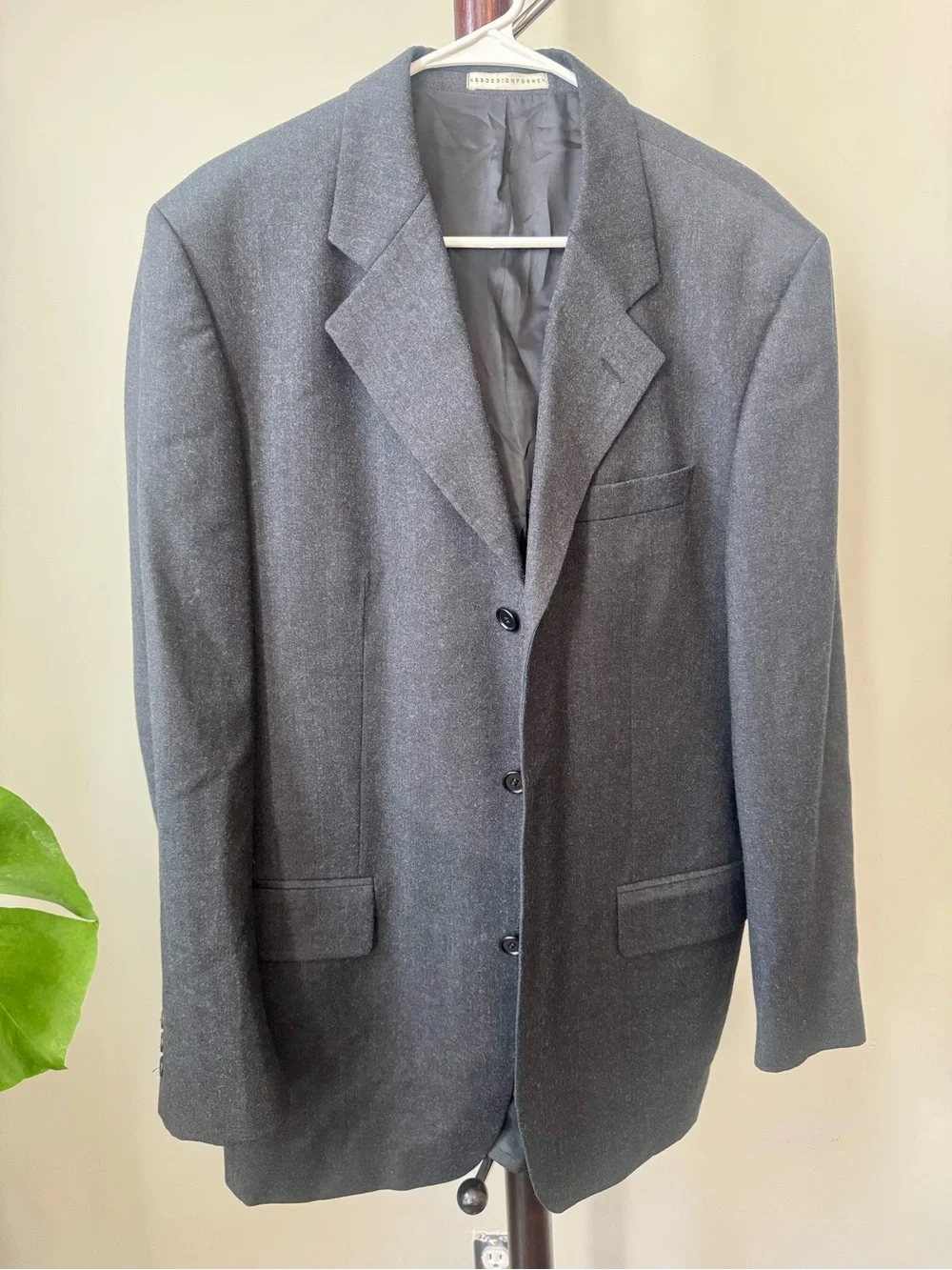N&B 100% Wool Gray Blend Blazer